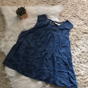 Denim Sleeveless Shirt❤️